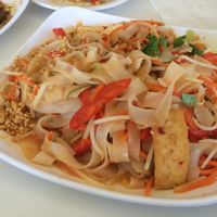 Pad thai. Try with the lime. Amazing. at Loving Hut - Glendale in Glendale