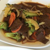Beefy broccoli dish. Pretty decent. at Loving Hut - Glendale in Glendale