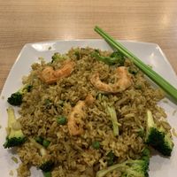 Fried curried rice with mock shrimp at Loving Hut - Glendale in Glendale