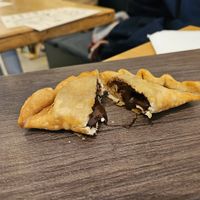 Dessert empanada at Listo in Rouen
