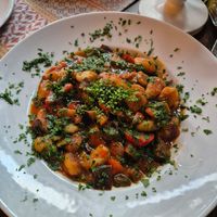 gnocchi with ratatouille at Der Schafstall in Handeloh