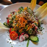 big salad at Der Schafstall in Handeloh