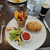Fried lentil vegetable patty at Bunratty Manor in Limerick