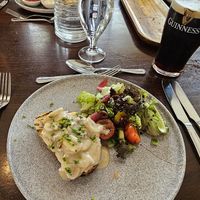 Toast with mushroom gravy -- my favorite! at Bunratty Manor in Limerick