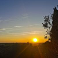 Dusk at La Casa Degli Ulivi in Castagneto Carducci