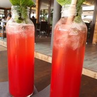 Try the homemade raspberry lime lemonade 😍 at Seehaus in Langenfeld