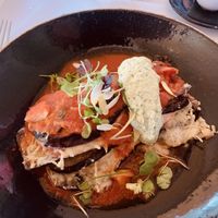 Aubergine mit veganem käse  at Seminar- und Wellnesshotel Stoos in Morschach