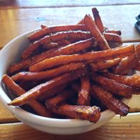 Sweet potato fries at Mountain Rambler Brewery in Bishop