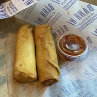 Egg rolls  at Banh Mi Station in Dallas