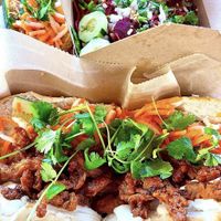 Buffalo un-chicken banh mi  at Banh Mi Station in Dallas