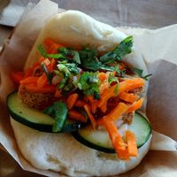 Tofu and Sweet Chili Bao Bun at Banh Mi Station in Dallas
