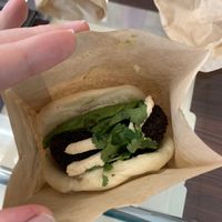 Falafel bao   at Banh Mi Station in Dallas