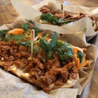 BuffaloUn-chicken bahn mi sandwich at Banh Mi Station in Dallas