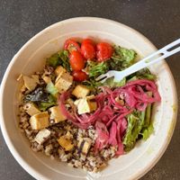 Partially eaten Chimichurri bowl  at World Wrapps in Corte Madera