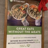 Substitute beyond meat in any wrappe or bowl!  at World Wrapps in Corte Madera