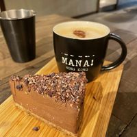 Cacao cake and coffee :) at Mana! - Wan Chai in Hong Kong Island