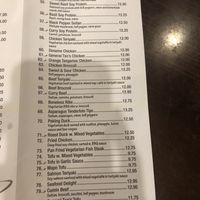 Menu   at Lotus Vegetarian in Brooklyn