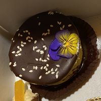 Tortino cioccolato e zafferano at Leccornie in Milan