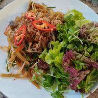 Cao lau at Phin Coffee in Hoi An