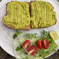 Vegan avocado on toastt  at Phin Coffee in Hoi An