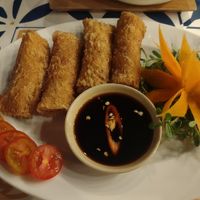 Spring rolls 😋 at Phin Coffee in Hoi An