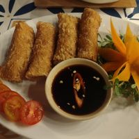 Spring rolls 😋 at Phin Coffee in Hoi An