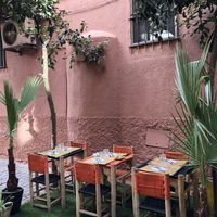 Extra seating at Corner Cafe in Marrakech