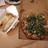 Pizza and Wraps at Yerbamate in Conil De La Frontera
