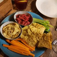 Hummus at Yerbamate in Conil De La Frontera
