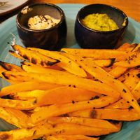 Boniato chips at Yerbamate in Conil De La Frontera