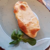 Vegan cheese empanada at Yerbamate in Conil De La Frontera