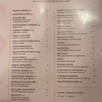 Menu  at Engine in Sowerby Bridge