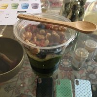 Matcha chia pudding  at Matcha Mafia in Amsterdam