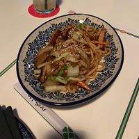 Yaki Udon (vegan) very tasty, small portion but still enough  at Bonto Korean & Japanese Restaurant in Dubrovnik