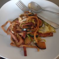 Vegan udon noodles (this was at home, not in the restaurant) at Bonto Korean & Japanese Restaurant in Dubrovnik