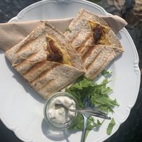 Vegan wrap at Szklarka bistro in Szklarska Poreba