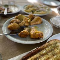 Roasted bread at To Faragi Tavern in Crete