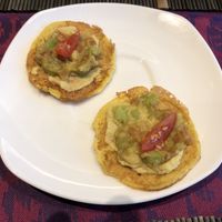 Starter vegan Omelette at Smiling Elephant in Frauenfeld