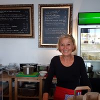 Katrin - the owner of Katrin's Löffelbar at Katrin's Löffelbar in Luebeck