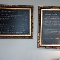 The menu, daily changing at Katrin's Löffelbar in Luebeck