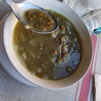 Sopa de lentejas con manzana al curry #Veganuary at El Girasol in Murcia