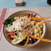 Beautiful fresh salad at El Girasol in Murcia