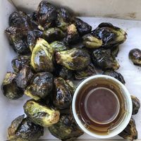 Brussels sprouts veganized   at Peoples Organic in Minnetonka