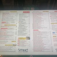 Menu at Street Souvlaki in Athens