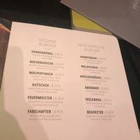 Vegan and vegetarian menu at Hans im Glück - Sonnenstr in Munich