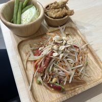 Papaya saladd  at Bai Plu House in Bangkok