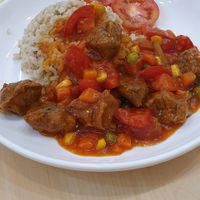 Vegan meaty balls at Bai Plu House in Bangkok