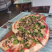 Vegan pizza straight off the menu at Earth Bistro in Temecula