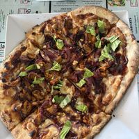 Vegan BBQ pizza   at Earth Bistro in Temecula