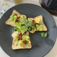 Gf bread, was a bit dry ... at Art Cafe Bar in Bled